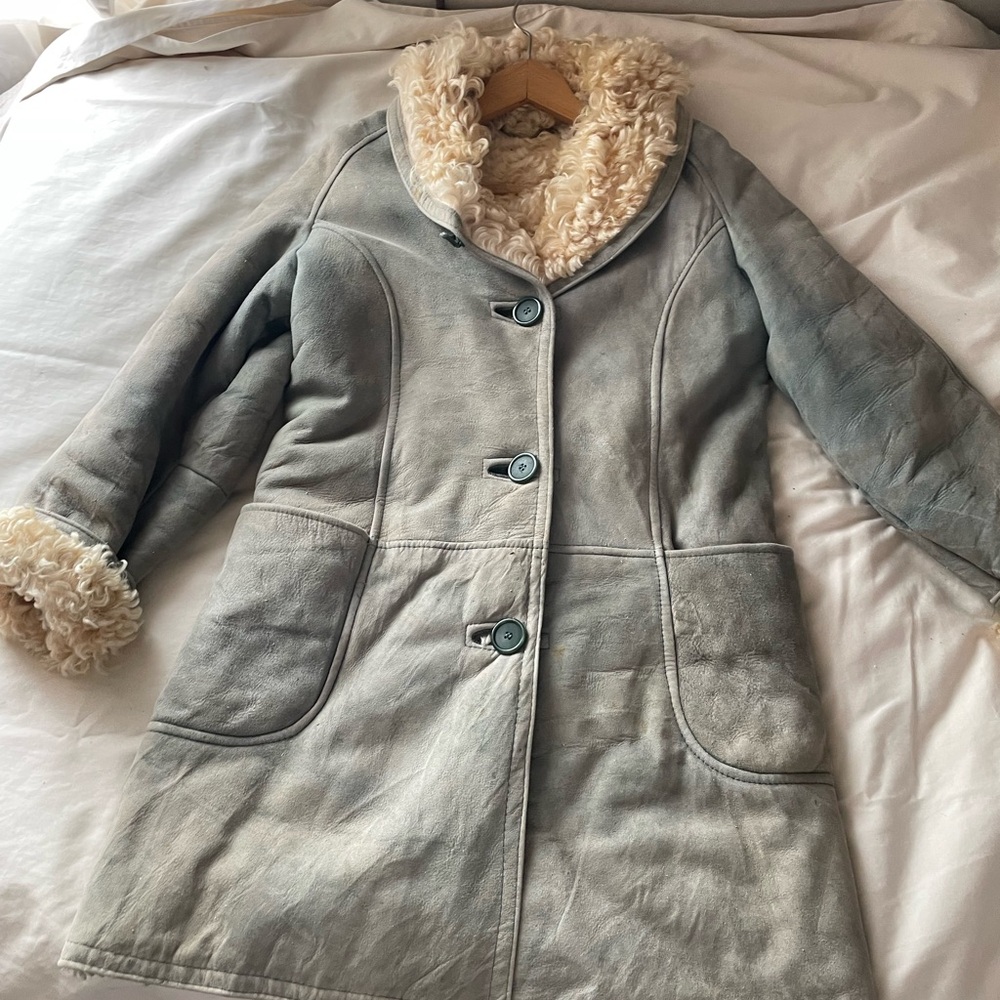 Vintage shearling fur coat